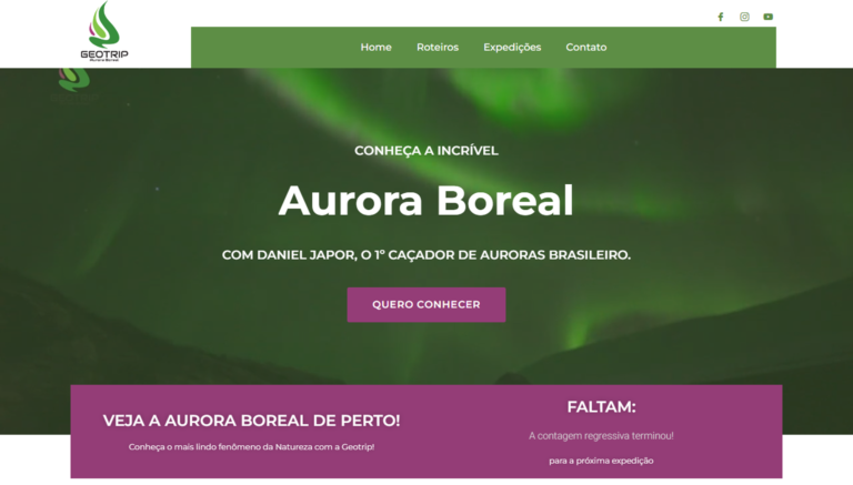 site-aurora-boreal-portfoilo-web-design